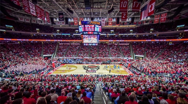 PNC Arena is home of the Wolfpack.