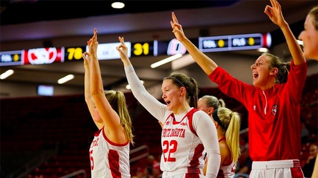 South Dakota in in the women's basketball top 25 for the first time. 